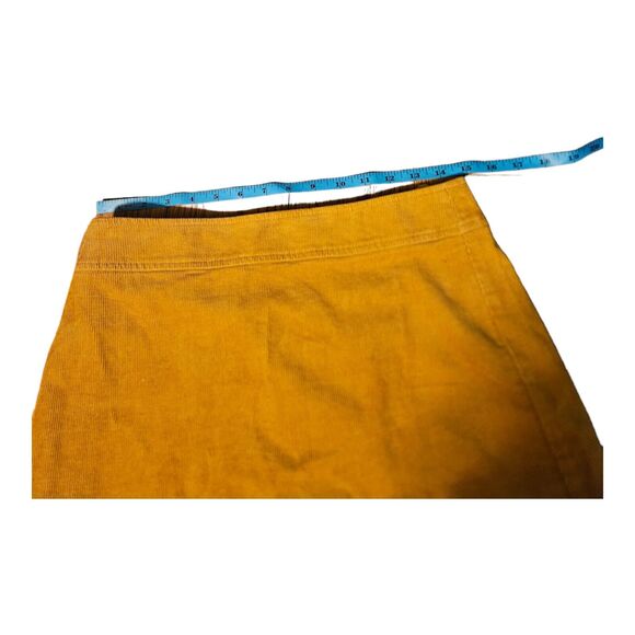 J. Crew Size 2 Yellow Zipper Closure Mini Skirt - Picture 7 of 8